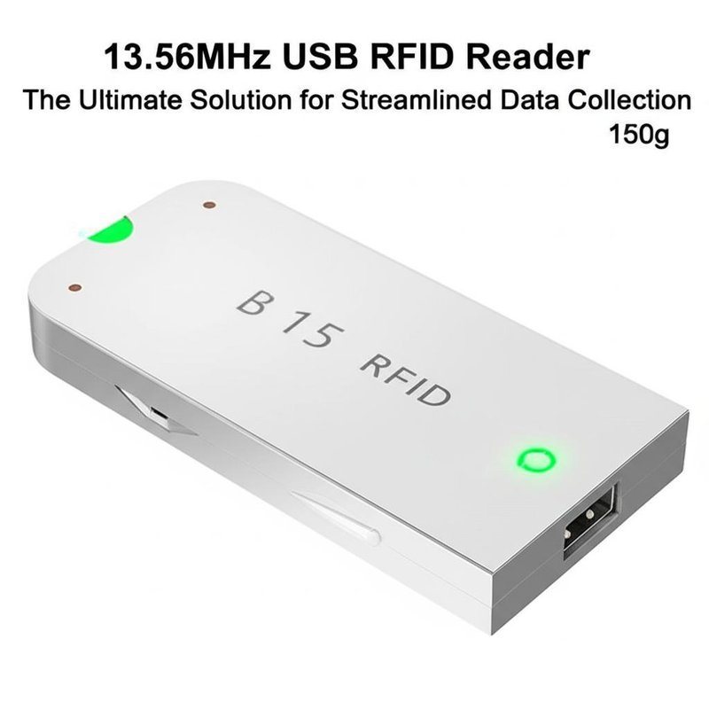 13.56MHz USB RFID Reader with 50-100 Tags/s Speed DC 5V Power and 2KB Memory for Efficient Data Collection