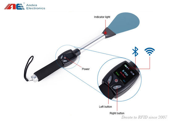 주가 경영을 위한 재충전이 가능한 UHF 원드 판독기 셸피에 스틱 rfid 판독기